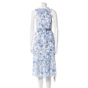 Tory Burch 100% linen dress
Blue and White 
Size XS